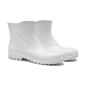 Bota de PVC Cano Curto – Branca | Impermeabilidade Leve e Proteção Antiderrapante NR-6
