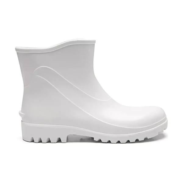 Bota de PVC Cano Curto – Branca | Impermeabilidade Leve e Proteção Antiderrapante NR-6