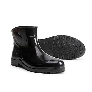 Bota de PVC Cano Curto – Preta | Impermeabilidade Leve e Proteção Antiderrapante NR-6