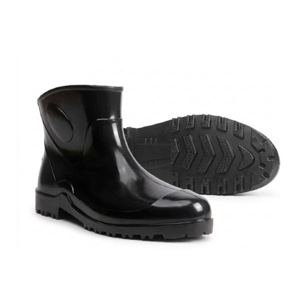 Bota de PVC Cano Curto – Preta | Impermeabilidade Leve e Proteção Antiderrapante NR-6