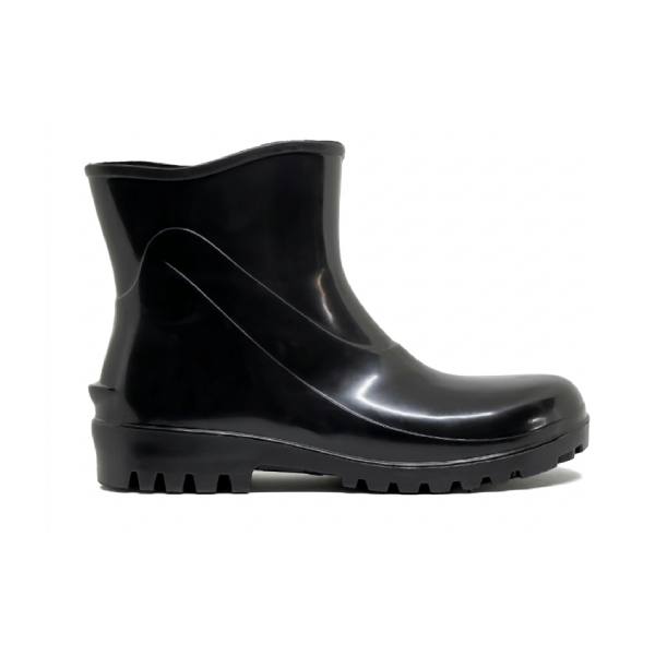 Bota de PVC Cano Curto – Preta | Impermeabilidade Leve e Proteção Antiderrapante NR-6