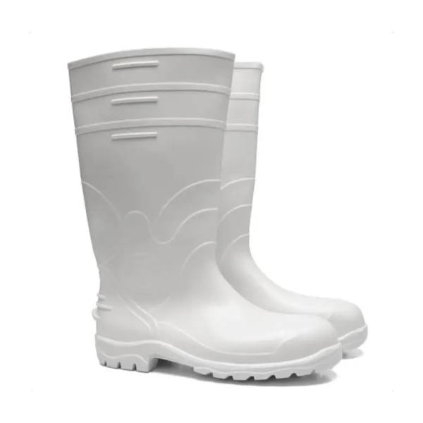 Bota de PVC Cano Longo – Branca | Impermeabilidade e Proteção Extrema NR-6