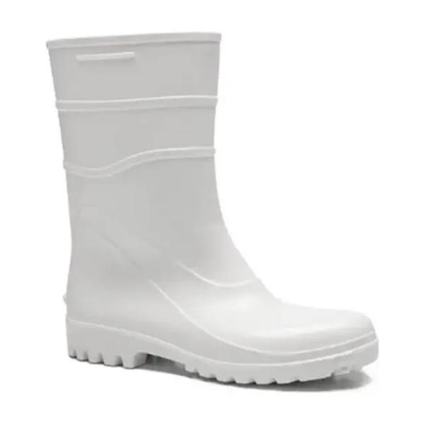 Bota de PVC Cano Médio – Branca | Impermeabilidade e Mobilidade NR-6