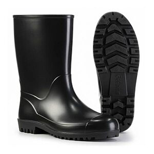 Bota de PVC Cano Médio – Preta | Impermeabilidade e Mobilidade NR-6