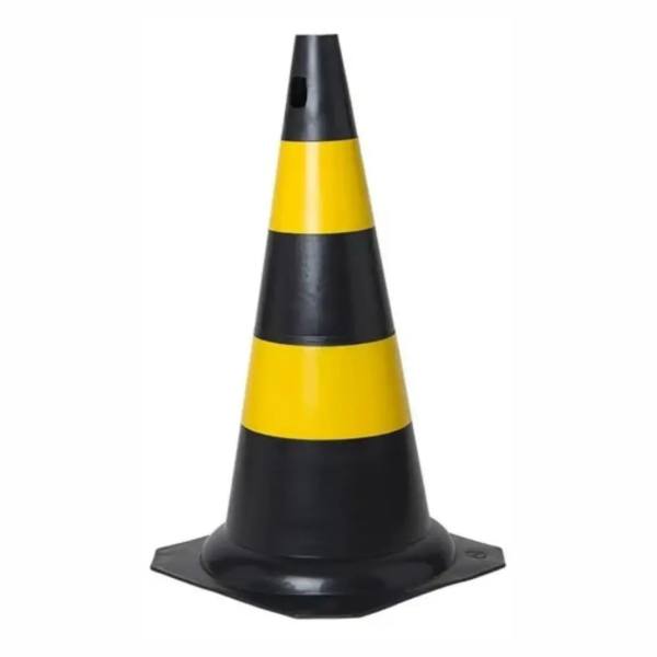 Cone de Sinalização de Segurança 50 cm | Delimitação de Áreas com Alta Visibilidade e Resistência