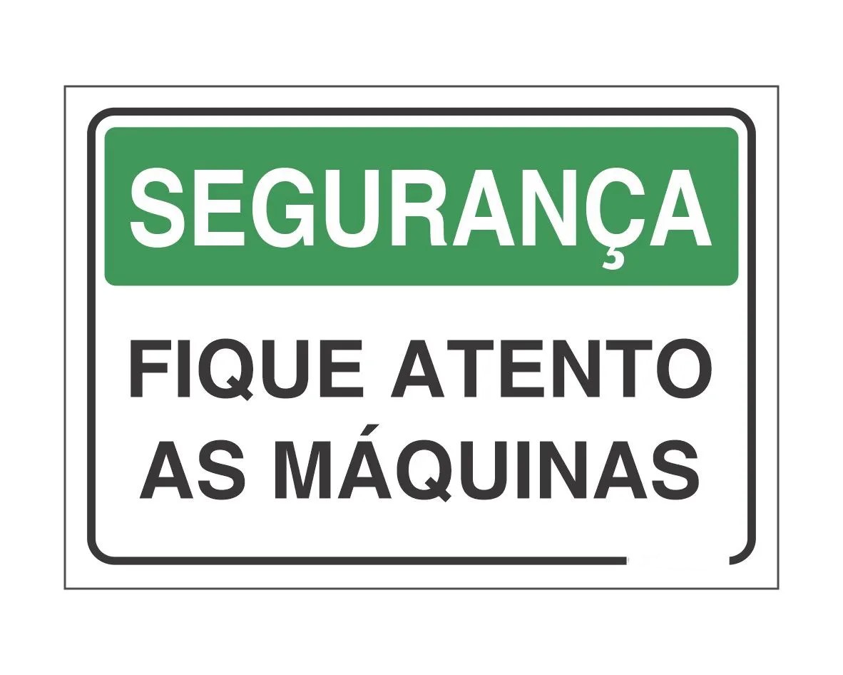 Placa de Sinalização de Segurança | Alta Durabilidade em Poliestireno para Ambientes Industriais e Comerciais