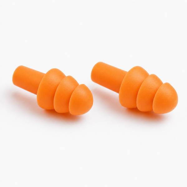 Protetor Auricular de Silicone Bicolor com Cordão | Proteção Auditiva e Conforto