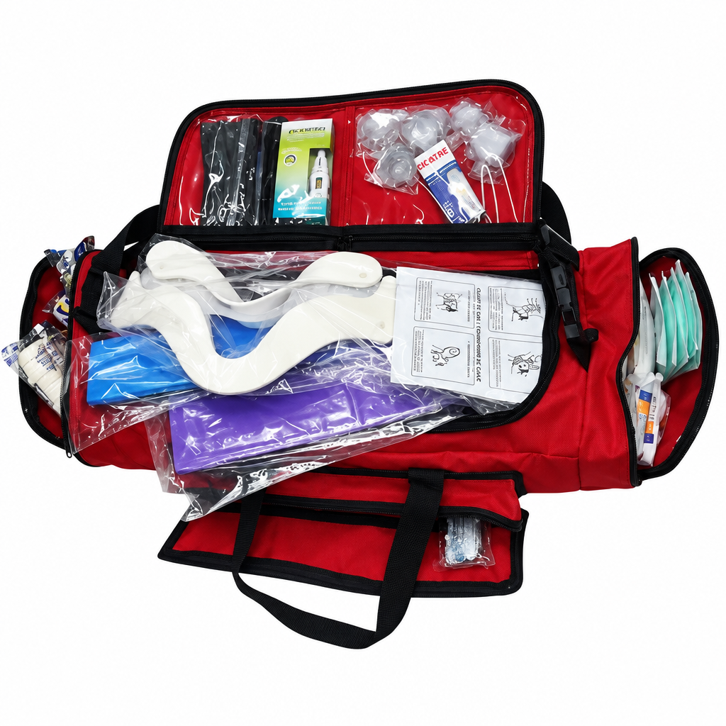 Bolsa APH Vermelha Equipada | Atendimento Pré-Hospitalar