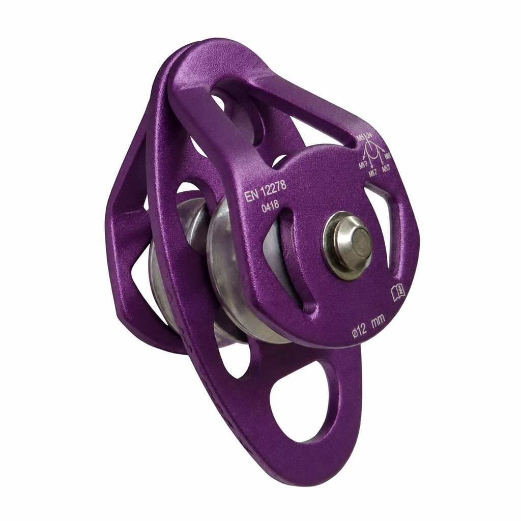 Polia Dupla de Placas para Cordas de até 12 mm