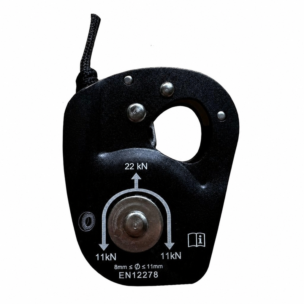 Polia Simples com Blocante para Cordas de 8 a 11 mm